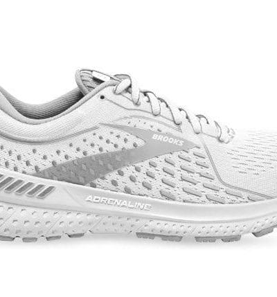 Fitness Mania - Brooks Adrenaline Gts 21 Womens White Grey Silver