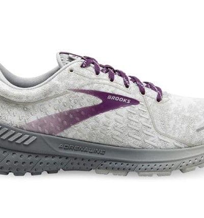 Fitness Mania - Brooks Adrenaline Gts 21 Womens White Oyster Primer Gey