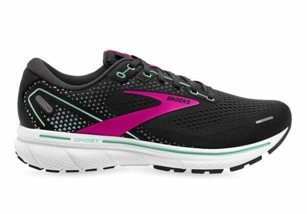 Fitness Mania - Brooks Ghost 14 (D) Womens Black Pink Yucca