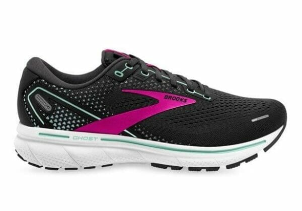 Fitness Mania - Brooks Ghost 14 Womens Black Pink Yucca