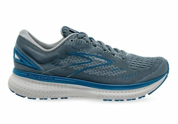 Fitness Mania - Brooks Glycerin 19 (2E) Mens Quarry Grey Dark Blue