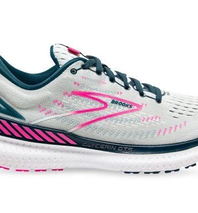 Fitness Mania - Brooks Glycerin Gts 19 (D) Womens Ice Flow Navy Pink