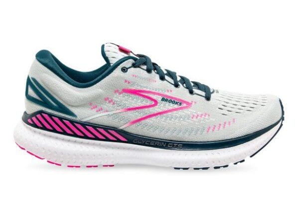 Fitness Mania - Brooks Glycerin Gts 19 (D) Womens Ice Flow Navy Pink