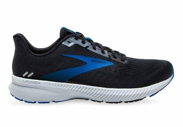 Fitness Mania - Brooks Launch 8 Mens Black Grey Blue