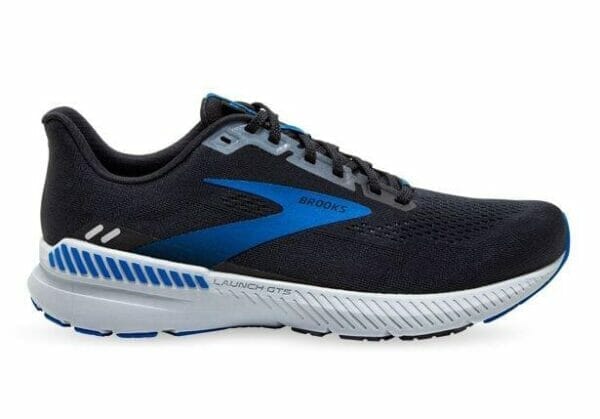 Fitness Mania - Brooks Launch Gts 8 (2E) Mens Black Grey Blue