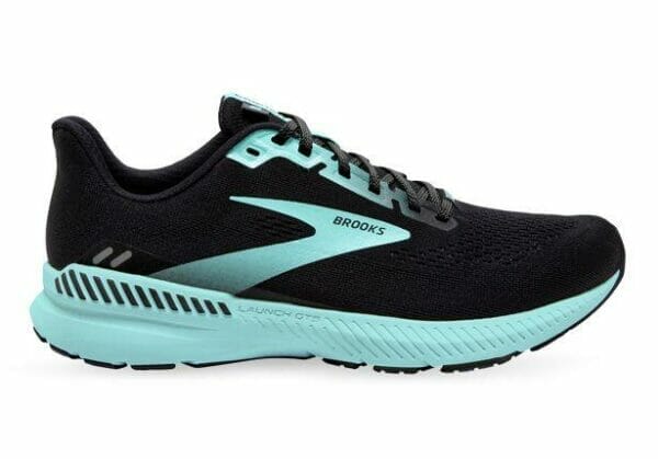 Fitness Mania - Brooks Launch Gts 8 Womens Black Ebony Blue Tint