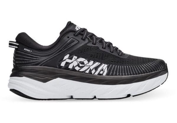 Fitness Mania - Hoka One One Bondi 7 Wide (2E) Mens Black White