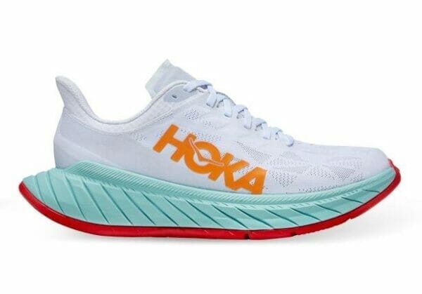 Fitness Mania - Hoka One One Carbon X 2 Mens White Blazing Orange