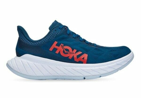 Fitness Mania - Hoka One One Carbon X 2 Womens Moroccan Blue Hot Coral