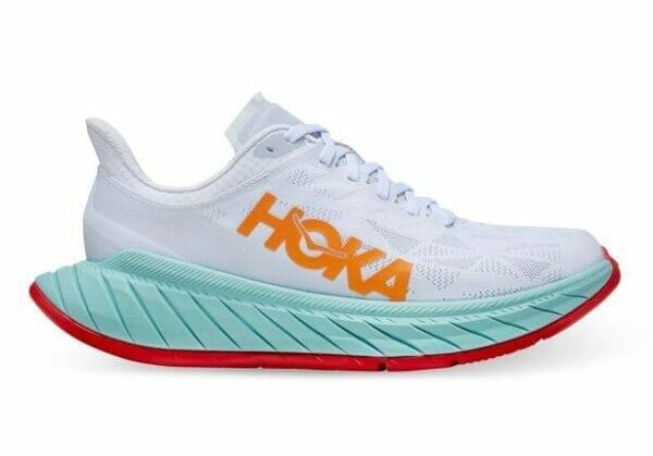 Fitness Mania - Hoka One One Carbon X 2 Womens White Blazing Orange