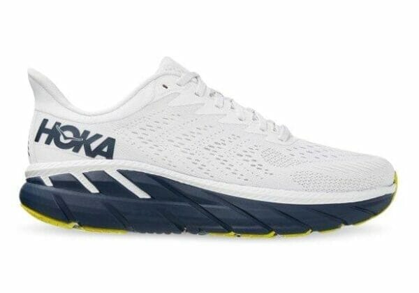 Fitness Mania - Hoka One One Clifton 7 Mens Blanc De Blanc Black Iris