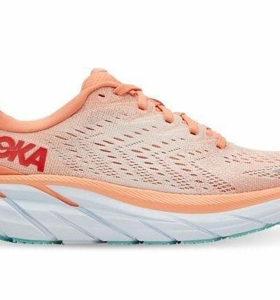 Fitness Mania - Hoka One One Clifton 8 Womens Cantaloupe Silver Peony