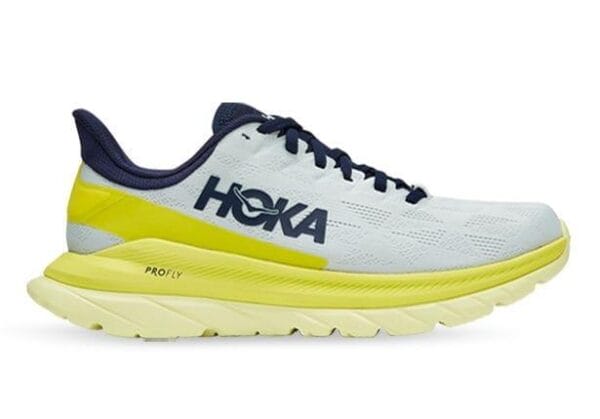 Fitness Mania - Hoka One One Mach 4 Womens Blue Flower Citrus