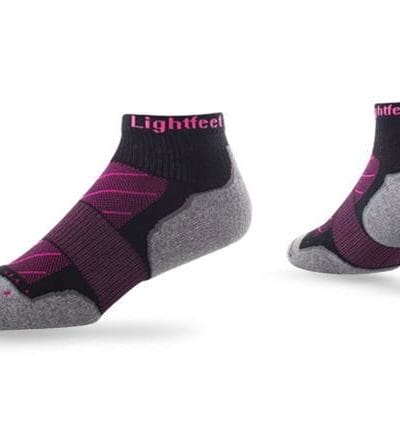 Fitness Mania - Lightfeet Evolution Mini Crew Black Fluro Pink