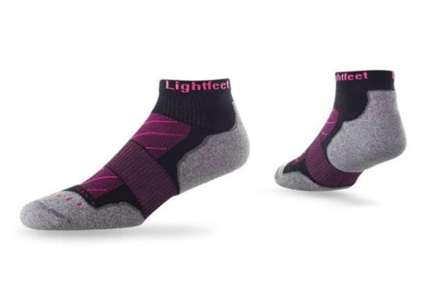 Fitness Mania - Lightfeet Evolution Mini Crew Black Fluro Pink