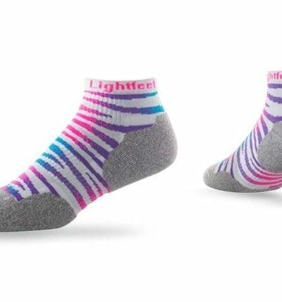 Fitness Mania - Lightfeet Predator Mini Crew White Fluro Pink