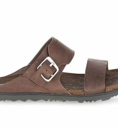 Fitness Mania - Merrell Around Town Buckle Slide Womens Brown