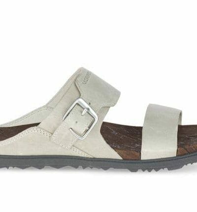 Fitness Mania - Merrell Around Town Buckle Slide Womens Oyster Grey