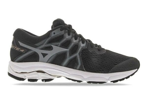 Fitness Mania - Mizuno Wave Equate 4 Womens Black Monument Champagne