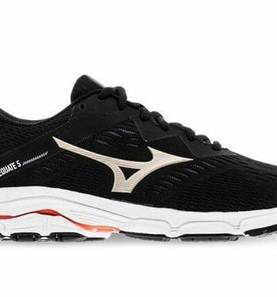 Fitness Mania - Mizuno Wave Equate 5 Womens Black Gold Red