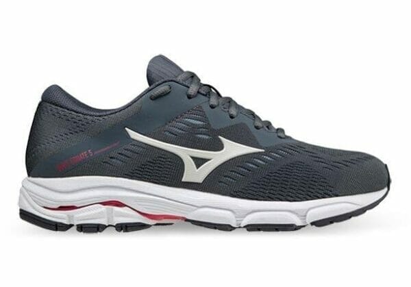 Fitness Mania - Mizuno Wave Equate 5 Womens Turbulence Vaporous Gray Red