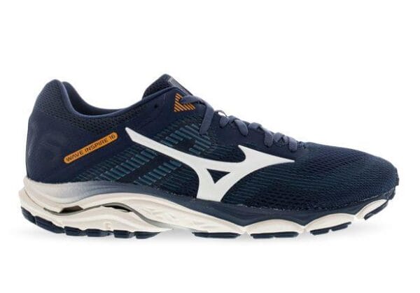 Fitness Mania - Mizuno Wave Inspire 16 Mens Mood Indigo Flame Orange