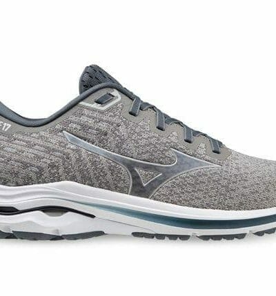 Fitness Mania - Mizuno Wave Inspire 17 Waveknit Mens Drizzle Antarctica Blue