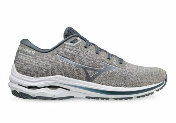 Fitness Mania - Mizuno Wave Inspire 17 Waveknit Mens Drizzle Antarctica Blue