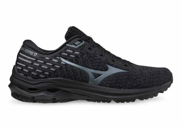 Fitness Mania - Mizuno Wave Inspire 17 Waveknit Mens Obsidian Turbulence