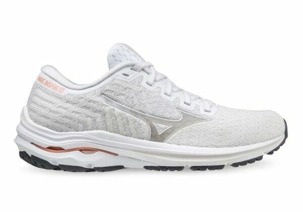 Fitness Mania - Mizuno Wave Inspire 17 Waveknit Womens White Cloud Papaya