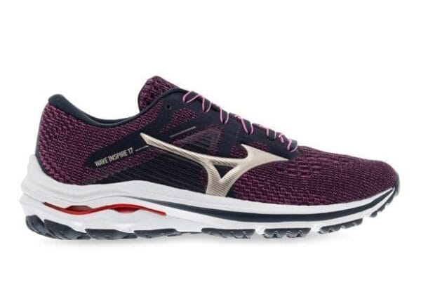 Fitness Mania - Mizuno Wave Inspire 17 Womens India Ink Gold Red