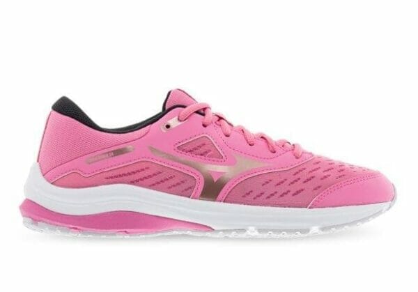 Fitness Mania - Mizuno Wave Rider 24 (Gs) Kids Pink Rose Gold Blue