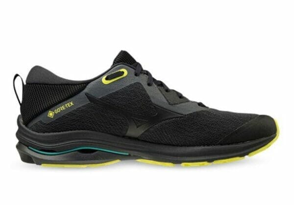 Fitness Mania - Mizuno Wave Rider Gore-Tex Mens Dark Shadow Safety Yellow