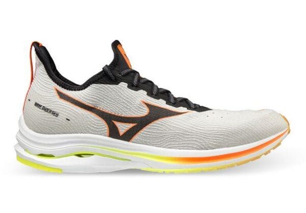 Fitness Mania - Mizuno Wave Rider Neo Mens Lunar Rock Black Solar Orange