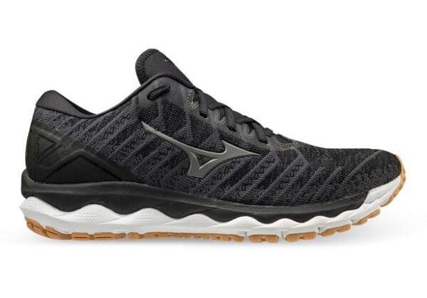 Fitness Mania - Mizuno Wave Sky 4 Waveknit Mens Black Biscuit