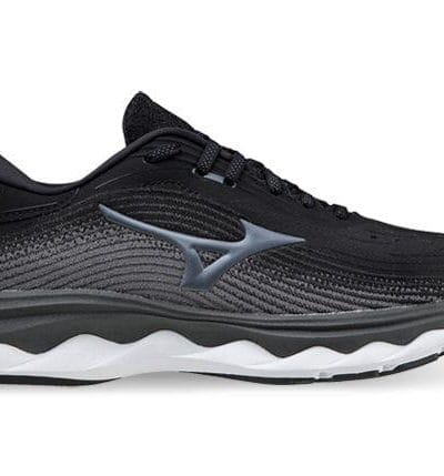 Fitness Mania - Mizuno Wave Sky 5 Womens Black Gray Quiet Shade