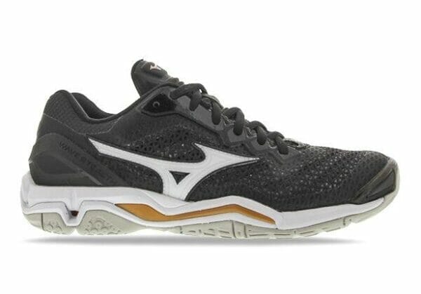 Fitness Mania - Mizuno Wave Stealth V Nb Womens Black White Gold