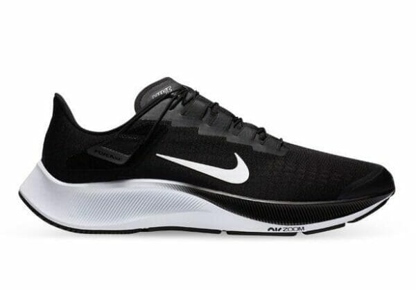 Fitness Mania - Nike Air Zoom Pegasus 37 Flyease Mens Black White Smoke Grey