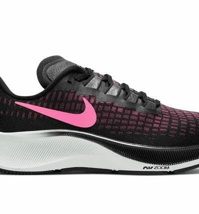 Fitness Mania - Nike Air Zoom Pegasus 37 (Gs) Kids Black Pink Glow-Smoke Grey-Photon Dust