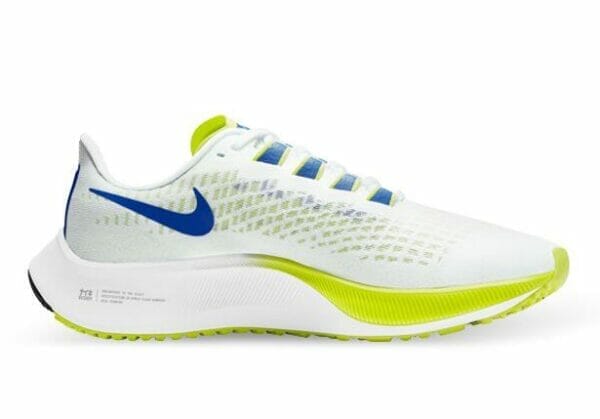 Fitness Mania - Nike Air Zoom Pegasus 37 Womens White Racer Blue Cyber Multi Color