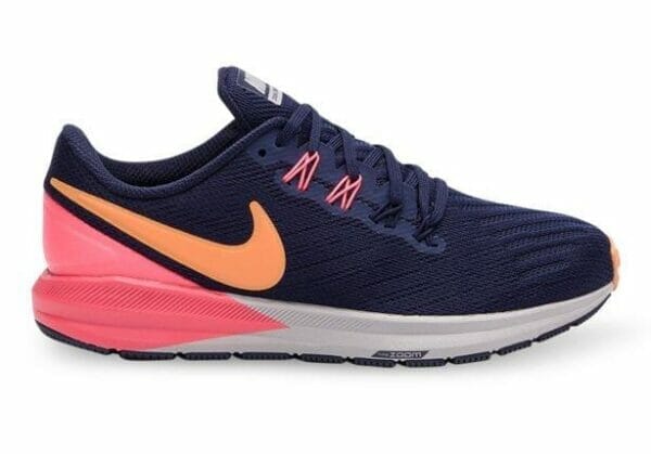 Fitness Mania - Nike Air Zoom Structure 22 Womens Blackened Blue Orange Peel Flash Crimson