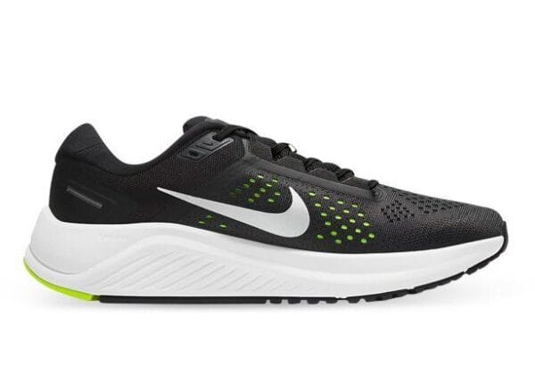 Fitness Mania - Nike Air Zoom Structure 23 Mens Black Metallic Silver Volt Anthracite