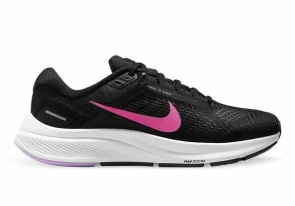 Fitness Mania - Nike Air Zoom Structure 24 Womens Black Hyper Pink Anthracite Lilac