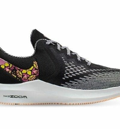 Fitness Mania - Nike Air Zoom Winflo 6 Womens Black Lotus Pink White Opti Yellow