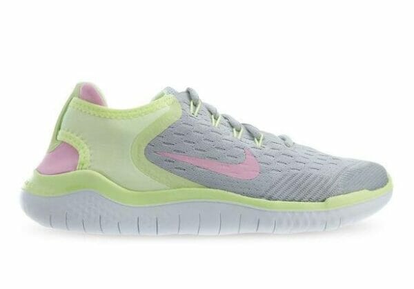 Fitness Mania - Nike Free Run 2018 (Gs) Kids Pure Platinum Pink Rise Barely Volt