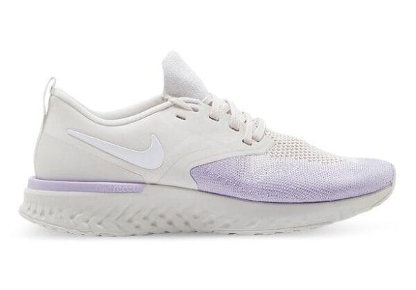 Fitness Mania - Nike Odyssey React Flyknit 2 Womens Platinum Tint White Lavender Mist