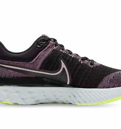 Fitness Mania - Nike React Infinity Run Flyknit 2 Womens Violet Dust Elemental Pink Black Cyber