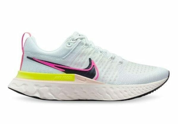 Fitness Mania - Nike React Infinity Run Flyknit 2 Womens White Black Sail Pink Blast