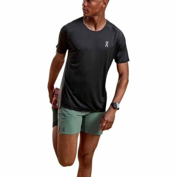 Fitness Mania - On Running Performance Long Tee Black Shadow