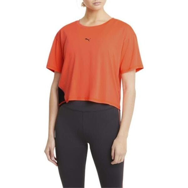 Fitness Mania - Puma Run Launch Cooladapt Tee Womens Lava Blast